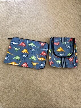 Pottery Barn Kids Dino Hanging Toiletry Bag and Wet Dry bag